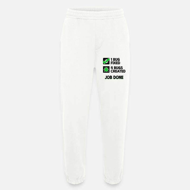 Programmierer Developer Bugfixing Bugs Skripting - Heavyweight Jogginghose - made by SPREAD  - OFF WHITE