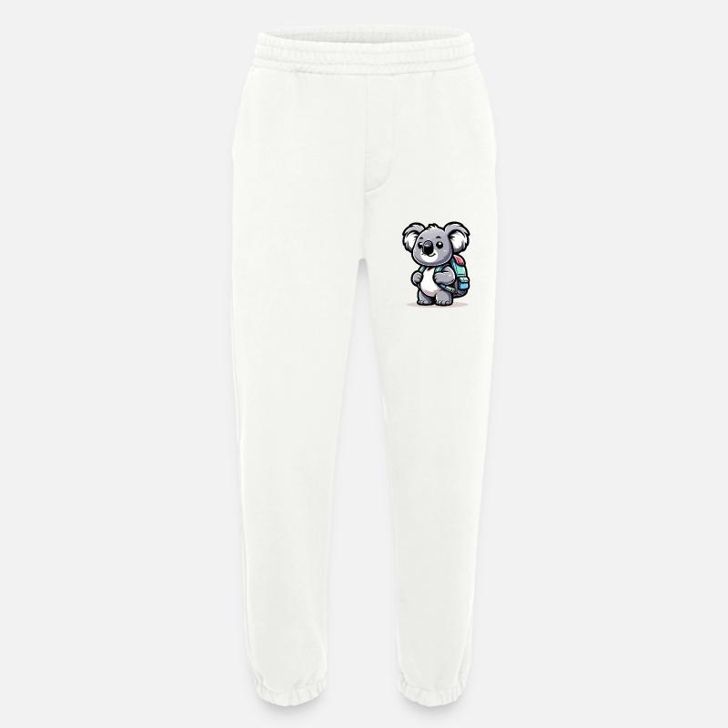 Backpacker-Koala: Der Globetrotter-Kumpel - Heavyweight Jogginghose - made by SPREAD  - OFF WHITE