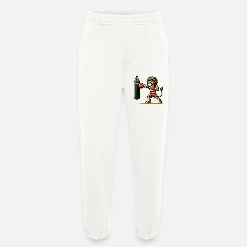 Punchline King: Der Boxlöwe - Heavyweight Jogginghose - made by SPREAD  - OFF WHITE