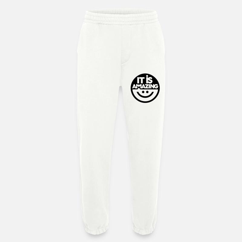 Stupéfiant - Pantalon de jogging bio épais fabriqué en UE - OFF WHITE