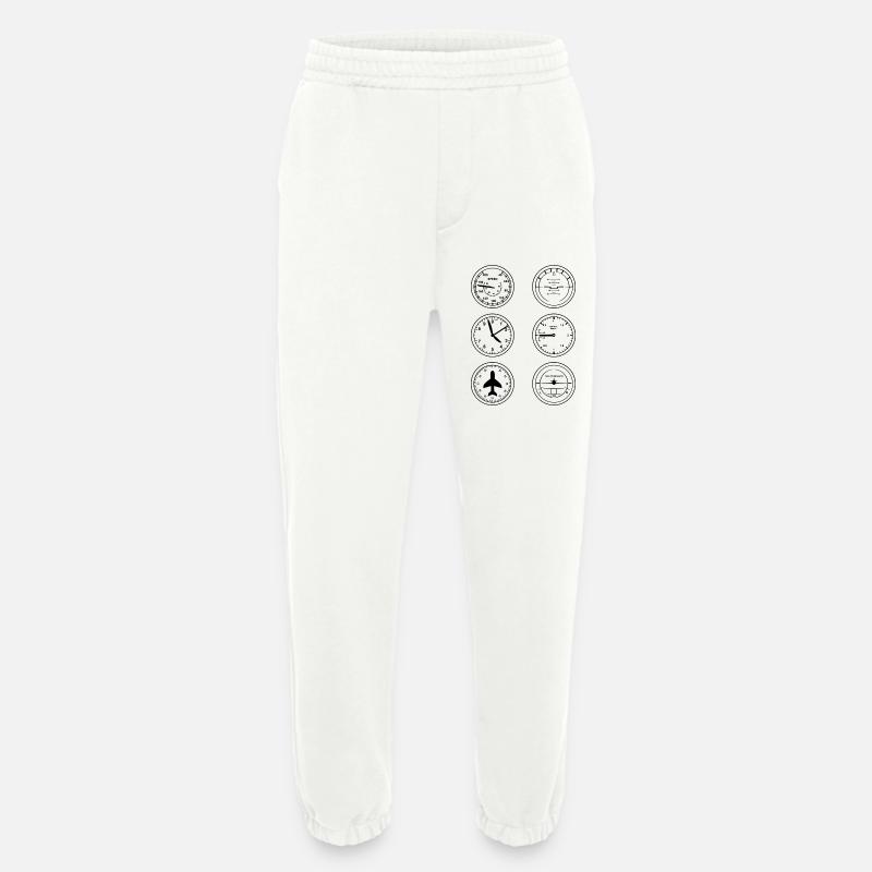 Flight Instruments - Heavyweight Jogging Pants - made by SPREAD  - OFF WHITE
