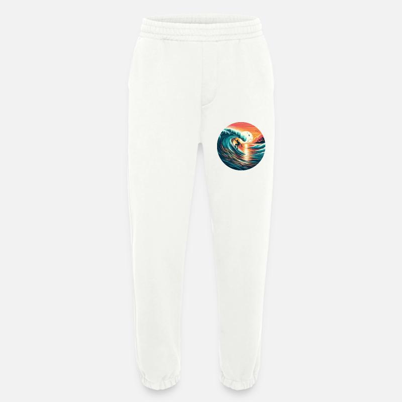 Sunset Surfer - Heavyweight Jogginghose - made by SPREAD  - OFF WHITE