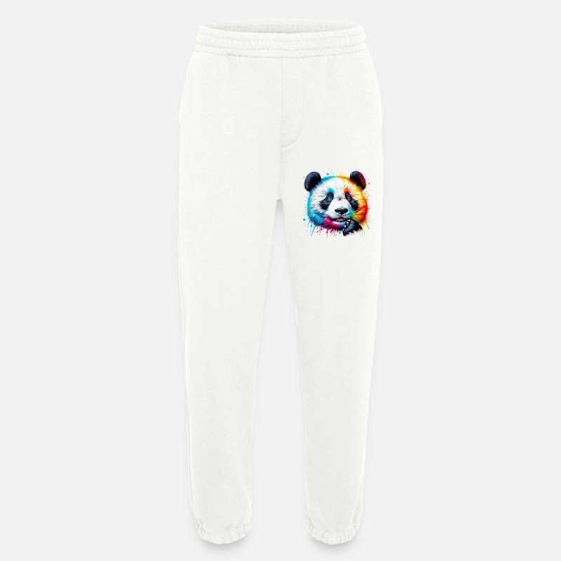 Panda - Heavyweight Jogging Pants - made by SPREAD  - OFF WHITE