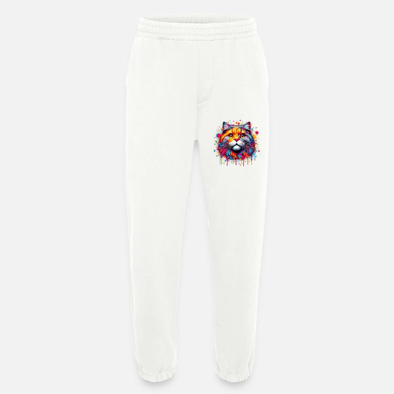 Katze - Heavyweight Jogginghose - made by SPREAD  - OFF WHITE