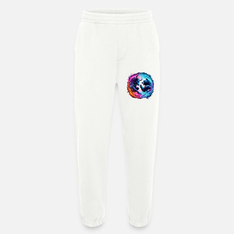 Bulle vs Bär Börsen Kampf - Heavyweight Jogginghose - made by SPREAD  - OFF WHITE