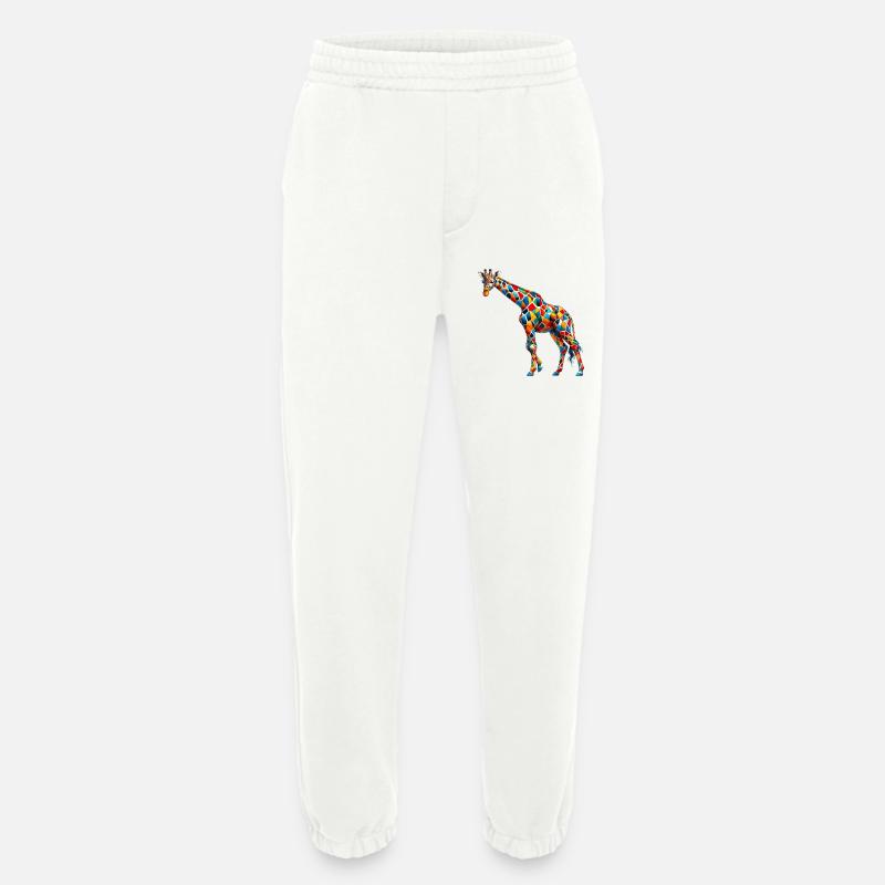 Giraffe - Heavyweight Jogginghose - made by SPREAD  - OFF WHITE