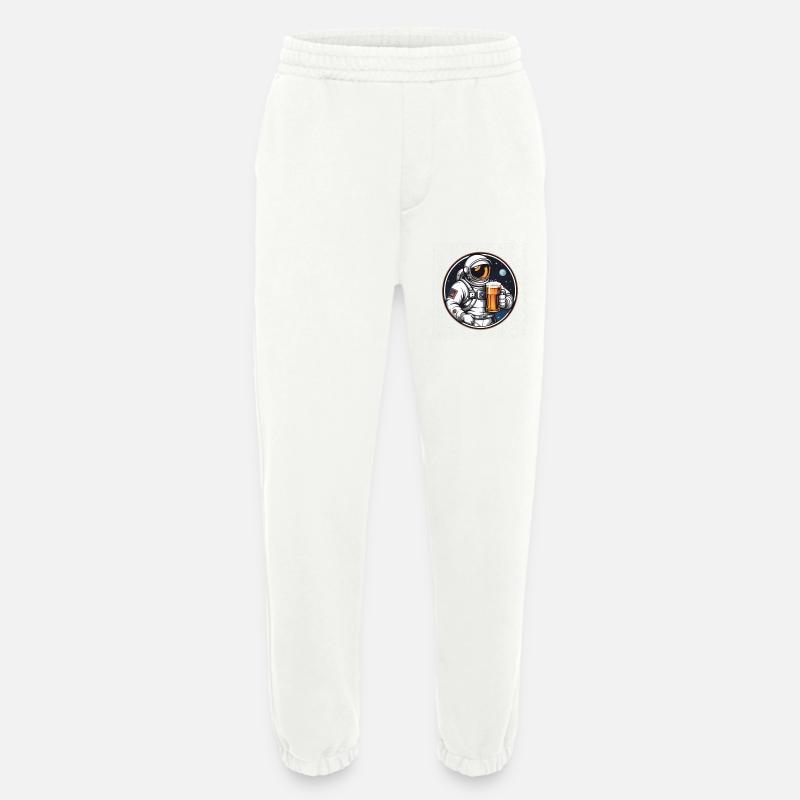 Astronaut mit Bier im All - Heavyweight Jogginghose - made by SPREAD - OFF WHITE