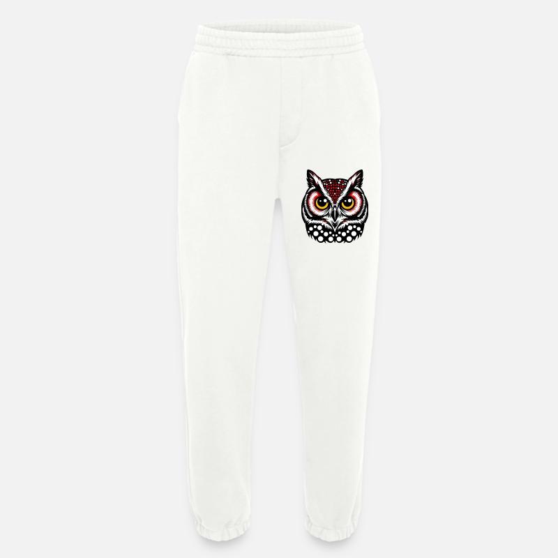 Eule - Heavyweight Jogginghose - made by SPREAD  - OFF WHITE