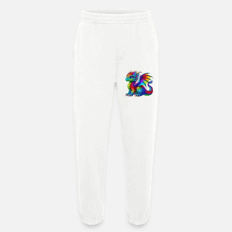 Dragon - Heavyweight Jogging Pants - made by SPREAD - OFF WHITE