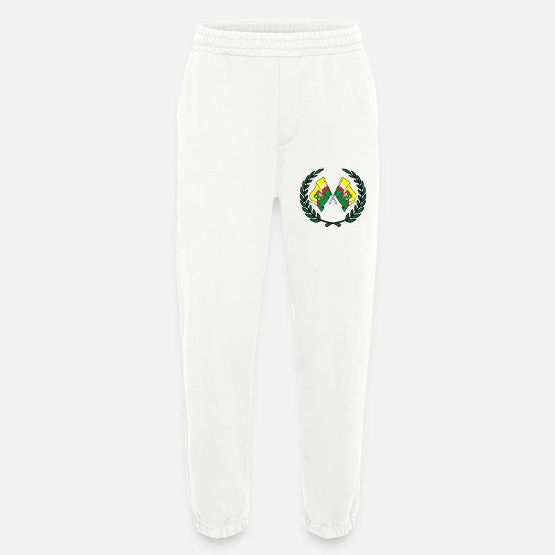 Fahnen Lorbeerkranz - Heavyweight Jogginghose - made by SPREAD  - OFF WHITE
