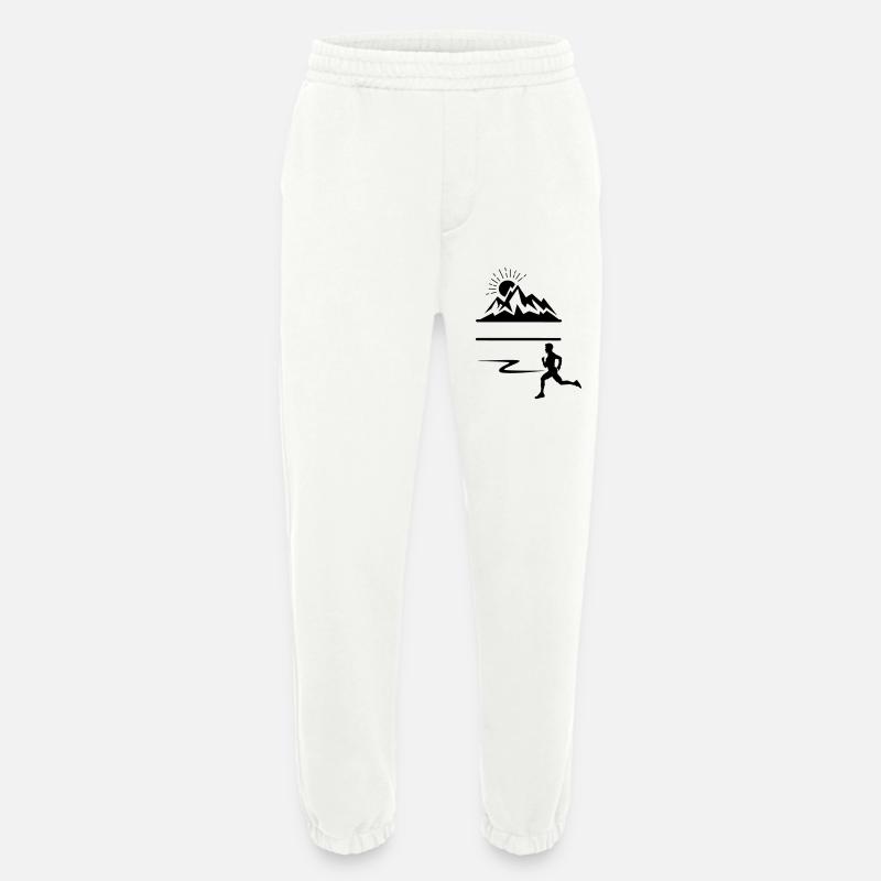 Runner Man Berge - Heavyweight Jogginghose - made by SPREAD  - OFF WHITE