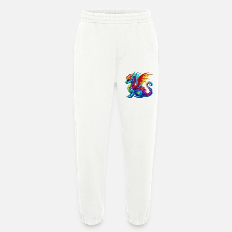 Dragon - Heavyweight Jogging Pants - made by SPREAD  - OFF WHITE
