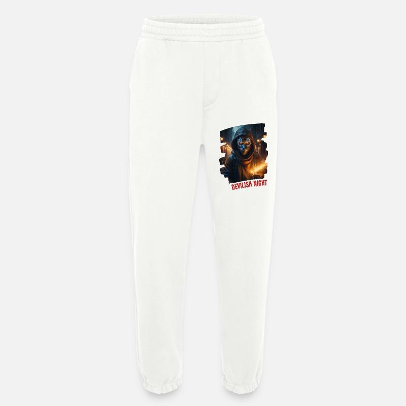 DEVILISH NIGHT - Heavyweight Jogginghose - made by SPREAD  - OFF WHITE