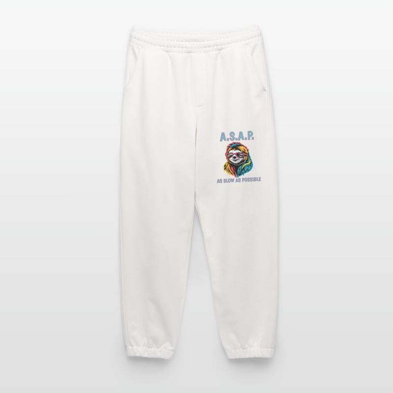 ASAP So langsam wie möglich Cool Sloth Fun Zitat Heavyweight Jogginghose - made by SPREAD 