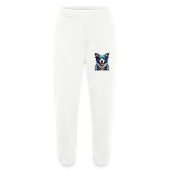 Picardie Schäferhund Rasse Bunt Karikatur Kawaii - Heavyweight Jogginghose - made by SPREAD  - OFF WHITE - Vorne