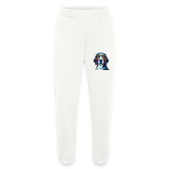 Treeing Walker Coonhound Dog Breed Cartoon Kawaii - Heavyweight Jogging Pants - made by SPREAD  - OFF WHITE - Front