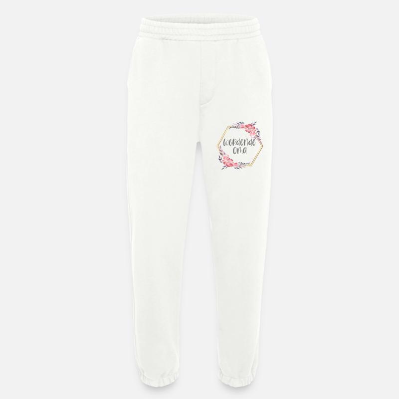 Boho werdende Oma Schwangerschaft Geschenk - Heavyweight Jogginghose - made by SPREAD  - OFF WHITE