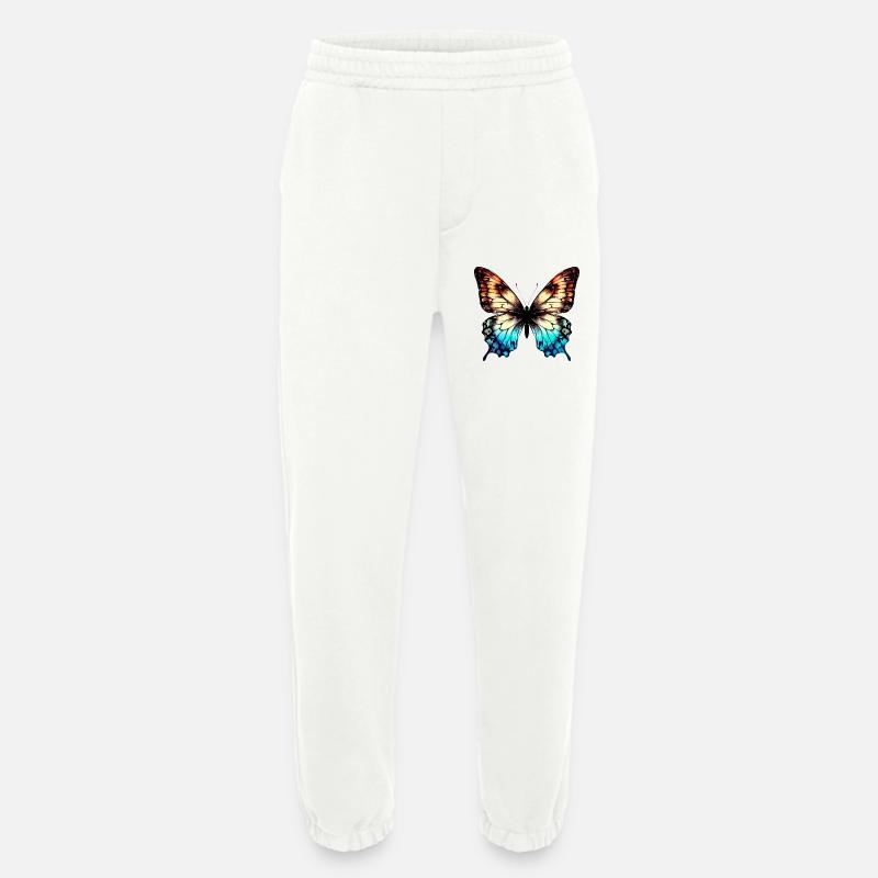 Butterfly - Heavyweight Jogging Pants - made by SPREAD  - OFF WHITE