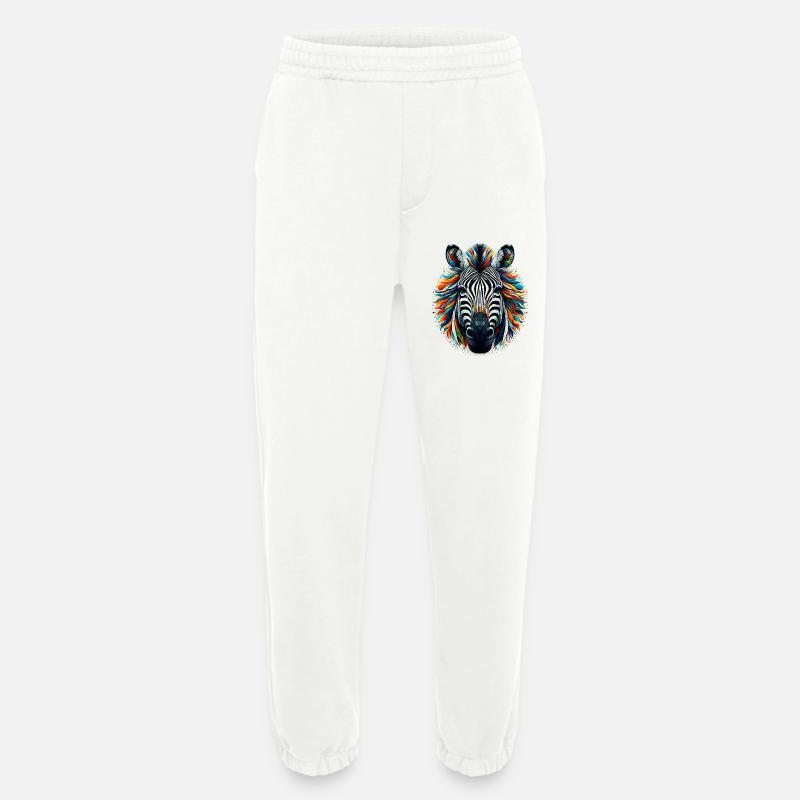 Zebra - Heavyweight Jogging Pants - made by SPREAD  - OFF WHITE