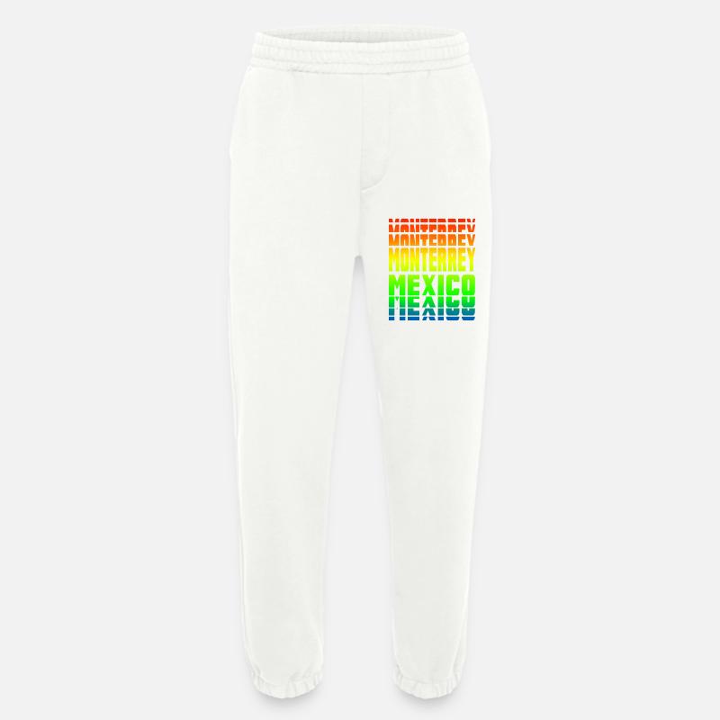 Monterrey Mexiko Regenbogen Design - Heavyweight Jogginghose - made by SPREAD  - OFF WHITE