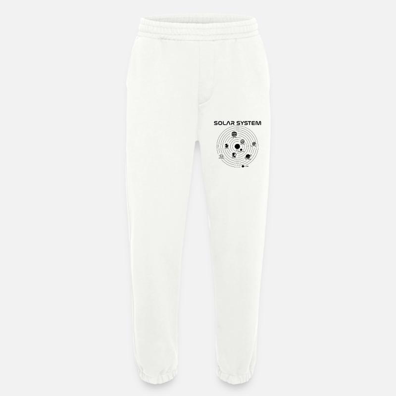 Solar System Map (Black) - Heavyweight Jogging Pants - made by SPREAD  - OFF WHITE