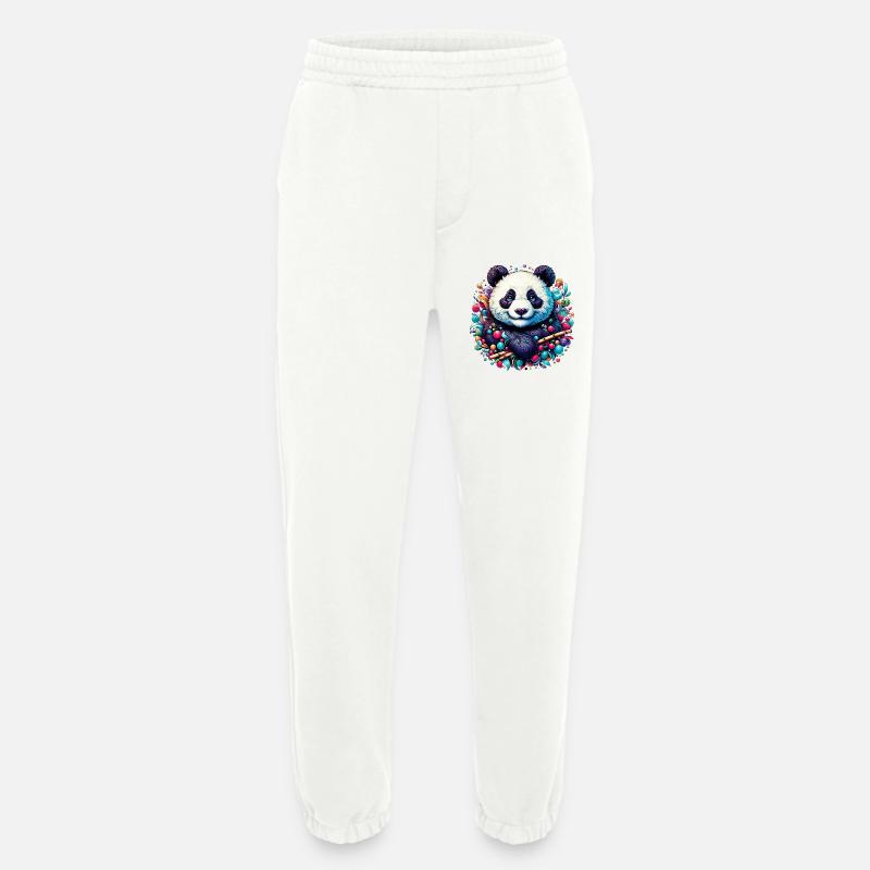 Panda - Heavyweight Jogging Pants - made by SPREAD  - OFF WHITE