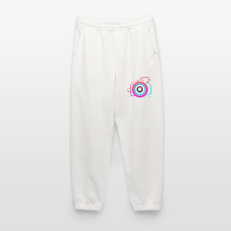 Caméra style Synthwave Pantalon de jogging bio épais fabriqué en UE
