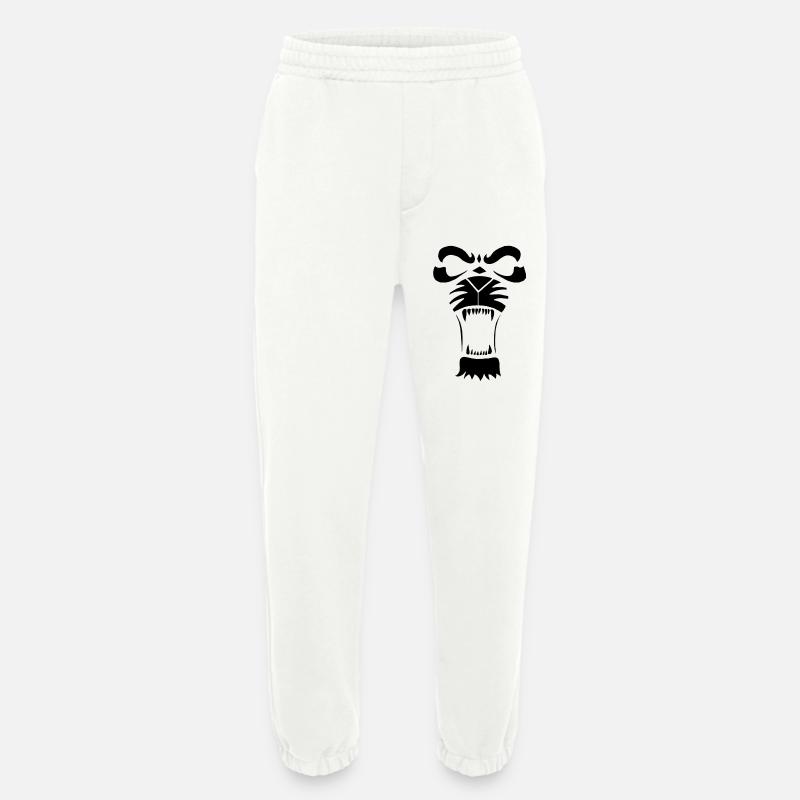 Raublöwe oder Tiger (Schwarz) - Heavyweight Jogginghose - made by SPREAD  - OFF WHITE