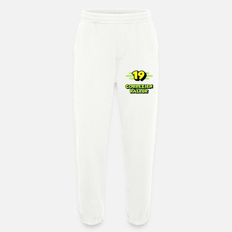 Correzien râleur - Pantalon de jogging bio épais fabriqué en UE - OFF WHITE