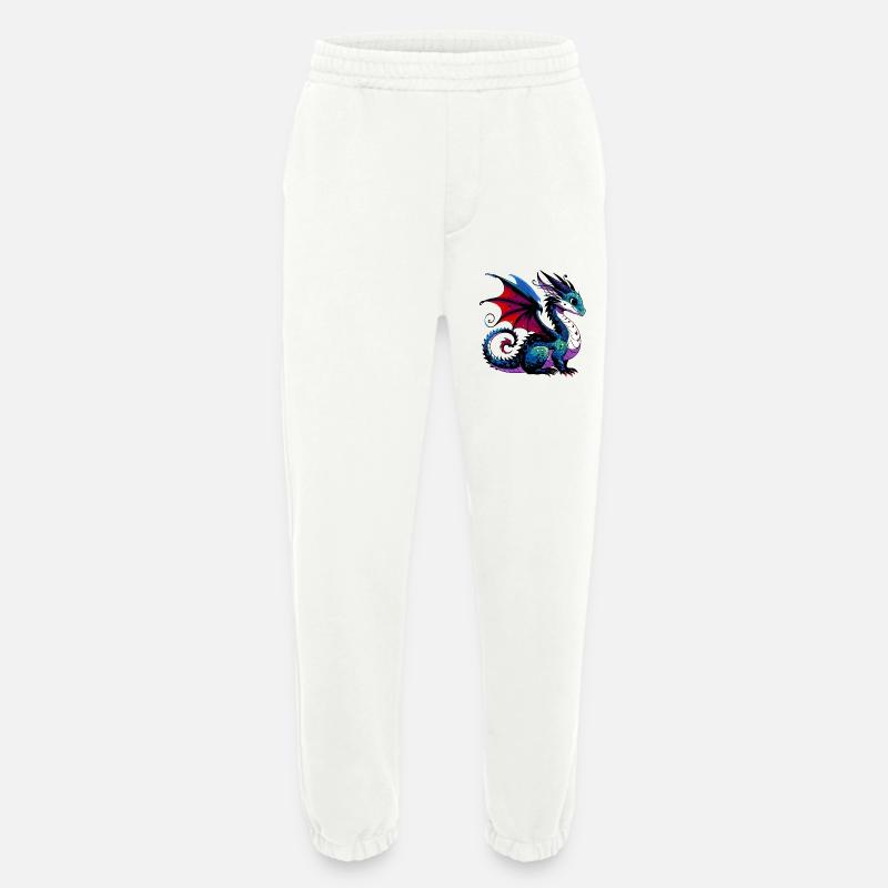 Dragon - Heavyweight Jogging Pants - made by SPREAD  - OFF WHITE