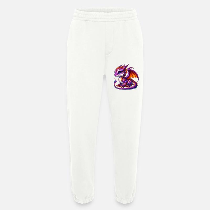 Dragon - Heavyweight Jogging Pants - made by SPREAD  - OFF WHITE