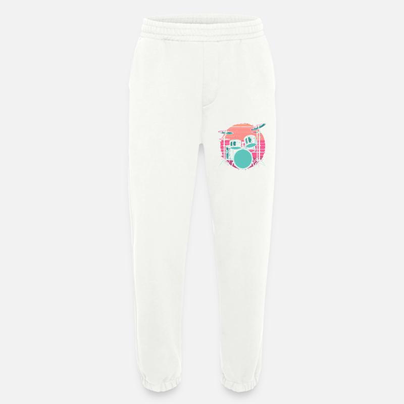 Schlagzeug Synthwave - Heavyweight Jogginghose - made by SPREAD  - OFF WHITE