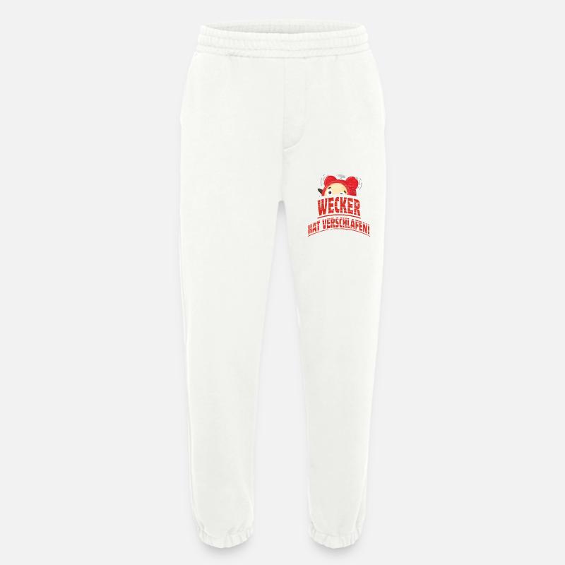 Wecker hat verschlafen - Heavyweight Jogginghose - made by SPREAD  - OFF WHITE