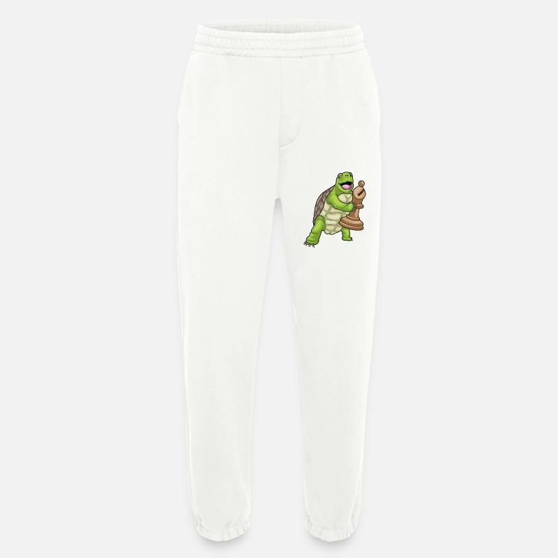 Turtle Chess Piece Bishop Chess - Heavyweight Jogging Pants - made by SPREAD - OFF WHITE