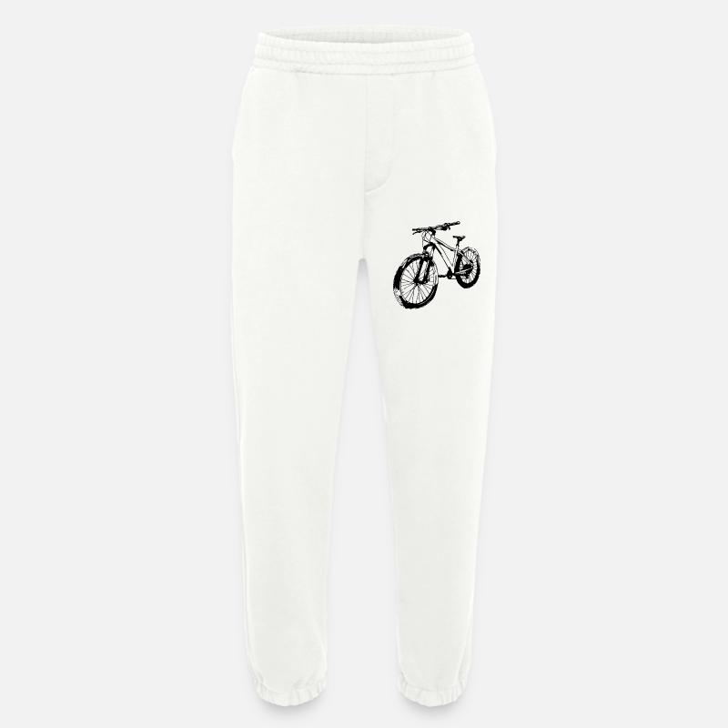 Radfahrer Zeichnung - Heavyweight Jogginghose - made by SPREAD  - OFF WHITE