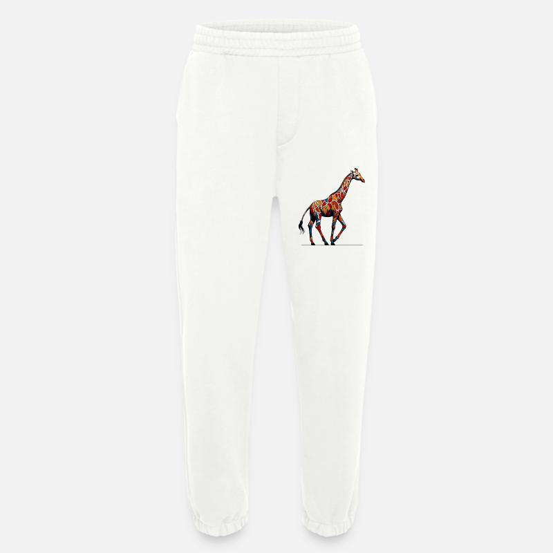 Giraffe - Heavyweight Jogginghose - made by SPREAD  - OFF WHITE