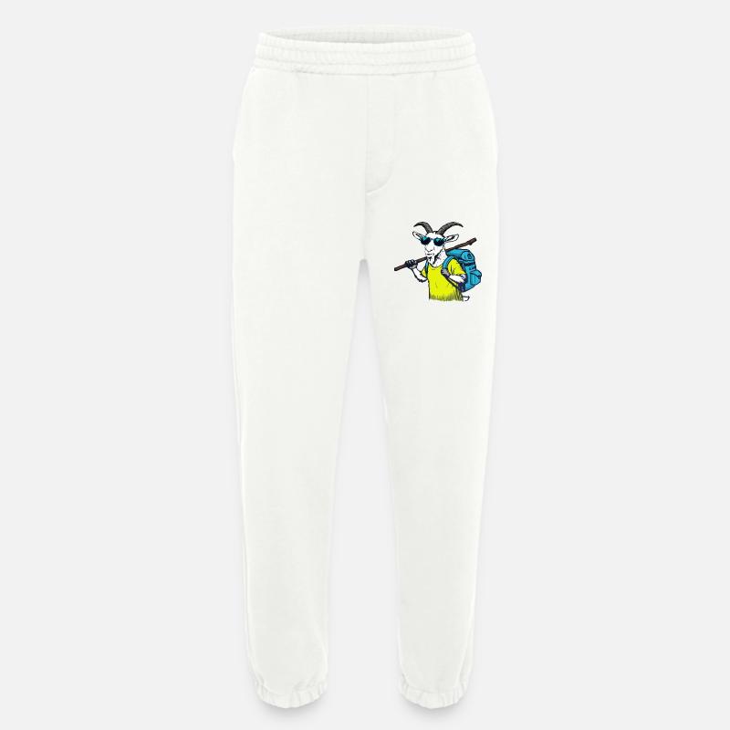 Bergziege mit Rucksack - Heavyweight Jogginghose - made by SPREAD  - OFF WHITE