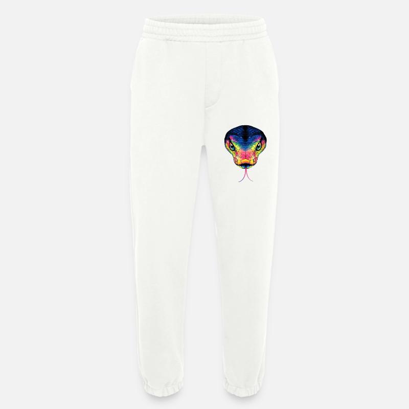 Schlange Python Kobra Mamba Klapperschlange Snake - Heavyweight Jogginghose - made by SPREAD  - OFF WHITE