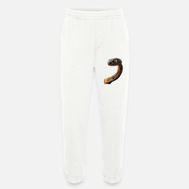Schlange Python Kobra Mamba Klapperschlange Snake - Heavyweight Jogginghose - made by SPREAD  - OFF WHITE