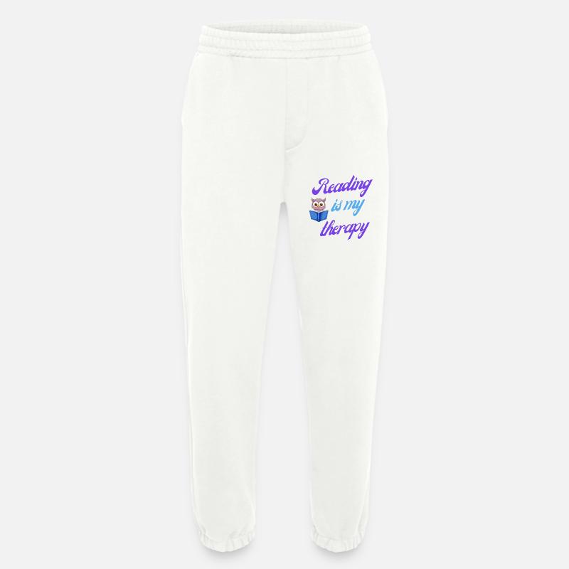 Lesetherapie-Geschenk - Heavyweight Jogginghose - made by SPREAD  - OFF WHITE