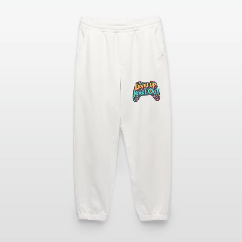 LEVELN SIE AUF ODER LEVELN SIE AUF, GAMING-ZITAT Heavyweight Jogginghose - made by SPREAD 