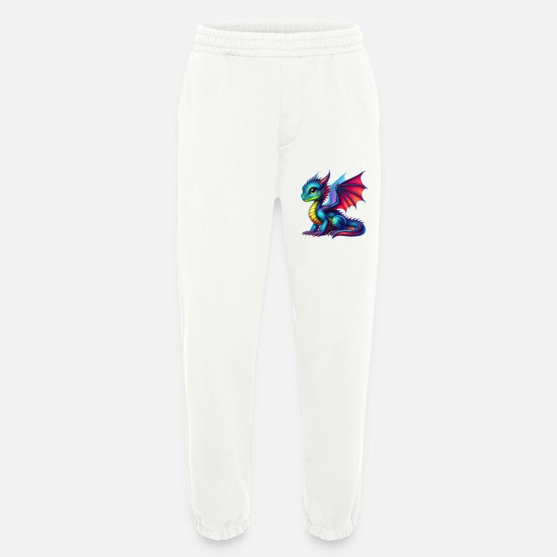 Dragon - Heavyweight Jogging Pants - made by SPREAD  - OFF WHITE