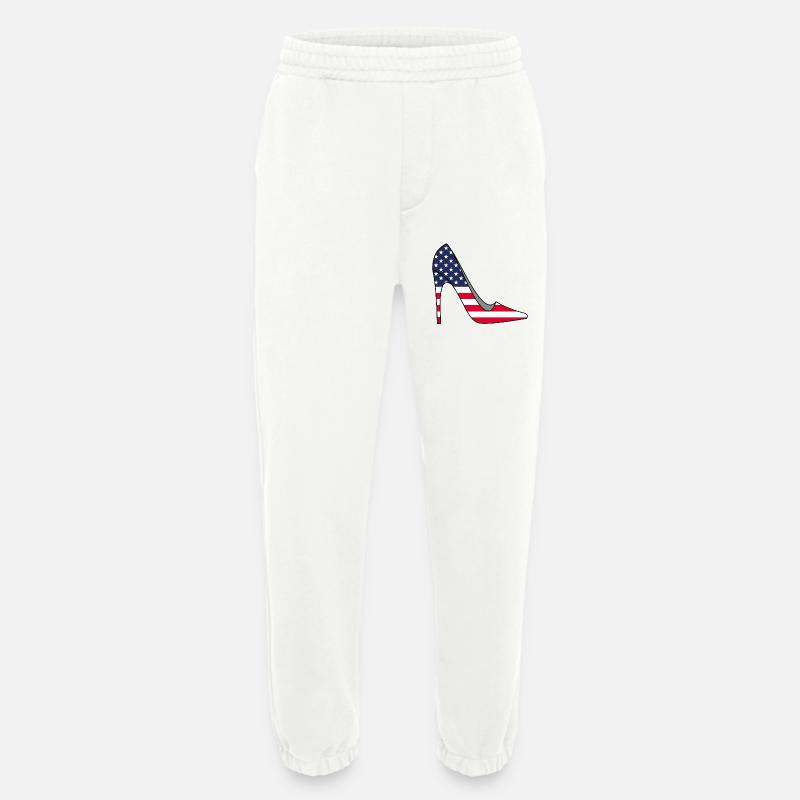 Damenschuhe und Amerika - Heavyweight Jogginghose - made by SPREAD  - OFF WHITE