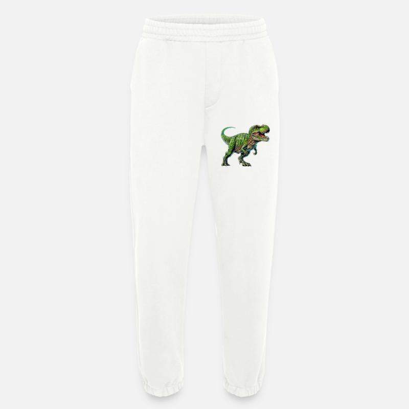 Dinosaur - Heavyweight Jogging Pants - made by SPREAD  - OFF WHITE