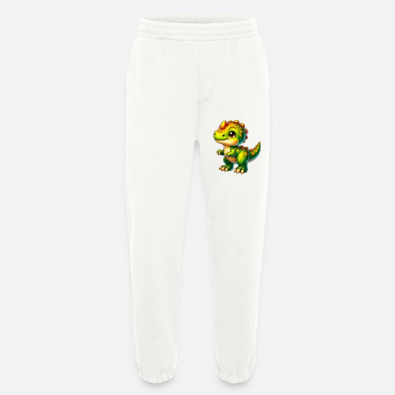 Dinosaur - Heavyweight Jogging Pants - made by SPREAD  - OFF WHITE