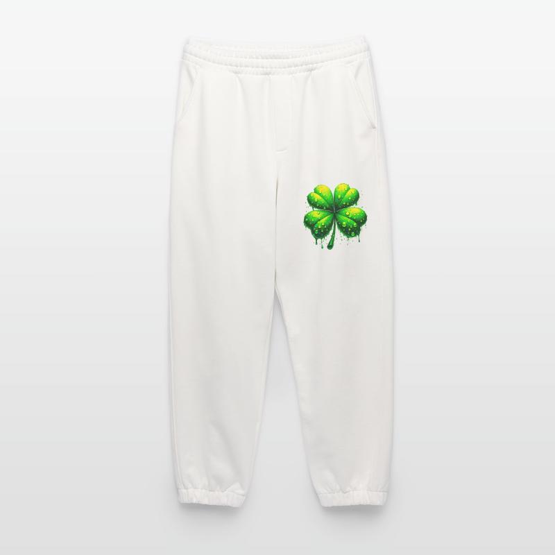 Four-leaf clover Heavyweight Jogging Pants - made by SPREAD 
