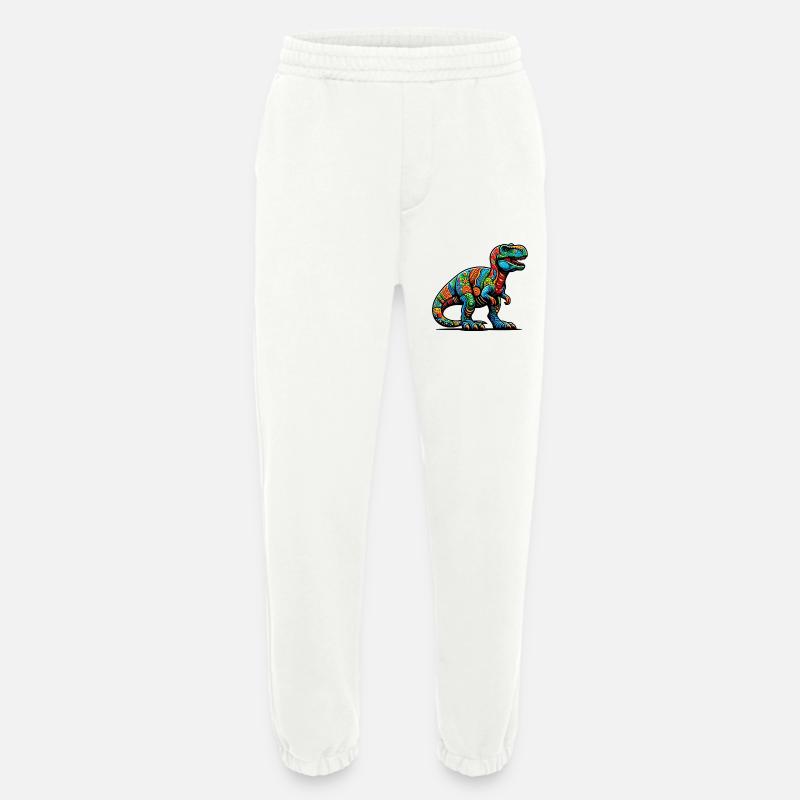 Dinosaur - Heavyweight Jogging Pants - made by SPREAD  - OFF WHITE
