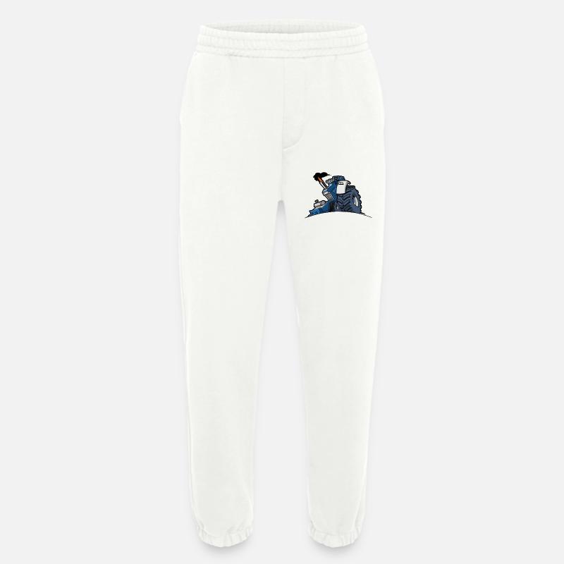 1293 DRAWSMALL BLAU - Heavyweight Jogginghose - made by SPREAD  - OFF WHITE