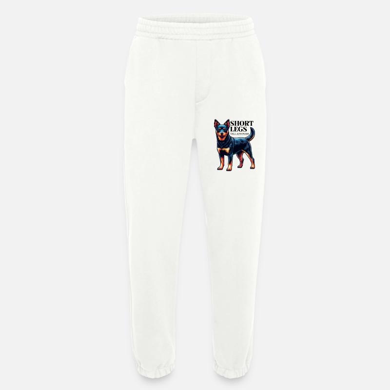 Lancashire Heeler kurze Beine Spruch Geschenkidee - Heavyweight Jogginghose - made by SPREAD  - OFF WHITE