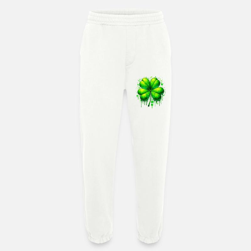Vierblättriges Kleeblatt - Heavyweight Jogginghose - made by SPREAD  - OFF WHITE